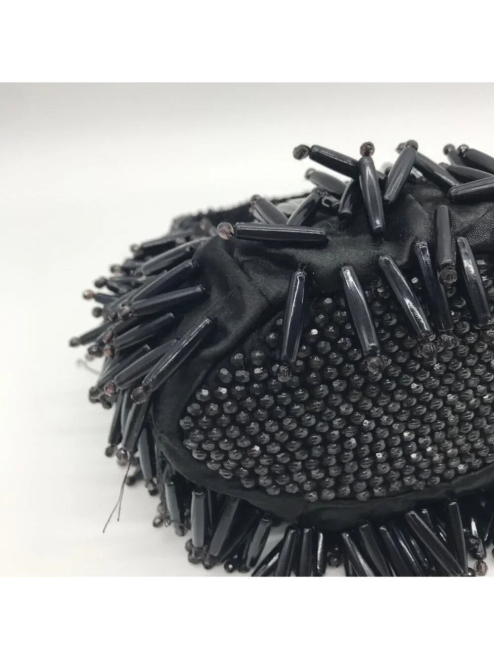 Unbranded Black Beaded Fringe Handbag - Picture 8 of 10